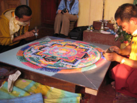 Creating the Sand Mandala